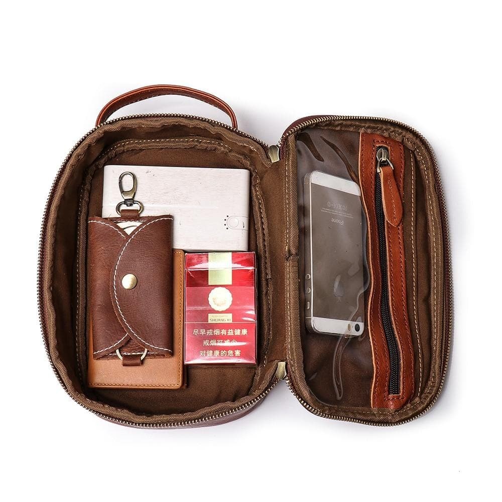 Trousse de toilette ovale élégante