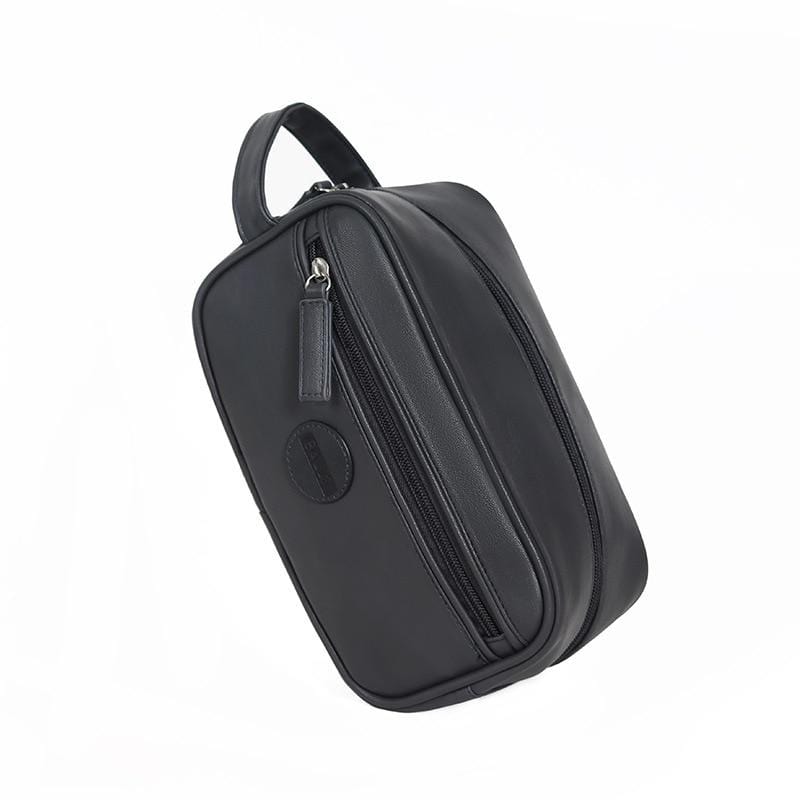 Homme voyage avec Trousse de toilette noir