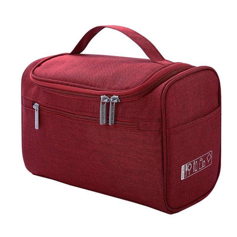 trousse de toilette femme rouge