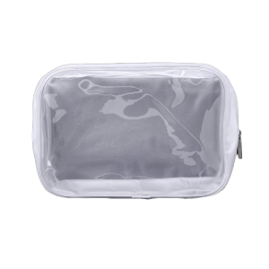 trousse de toilette transparente fumée