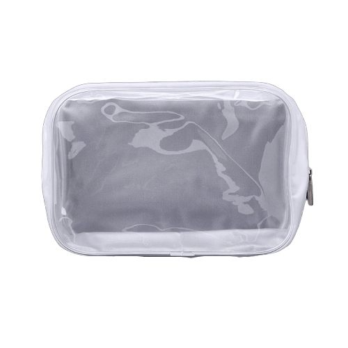 trousse de toilette transparente fumée