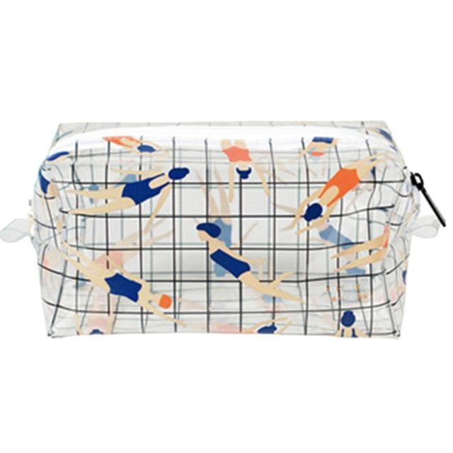 Trousse de toilette en plastique transparent