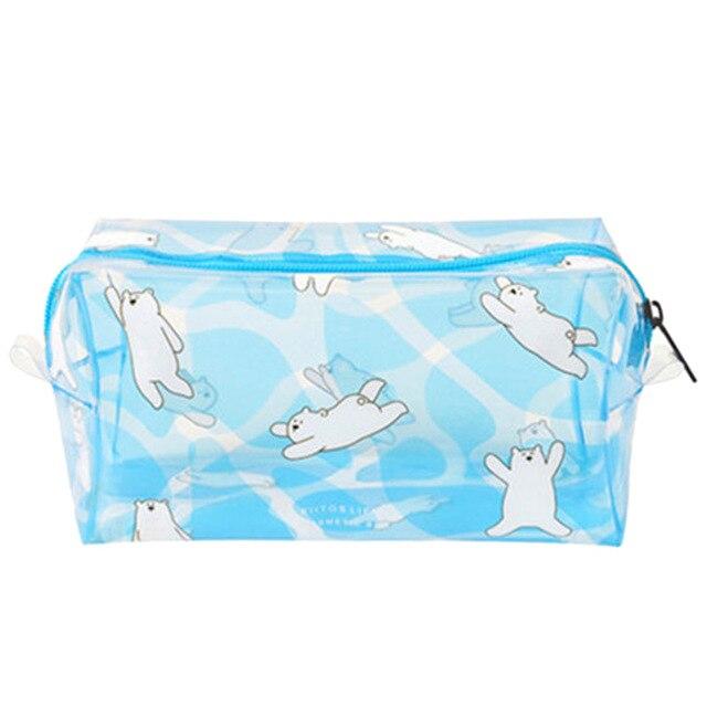Sac de rangement transparent pour produits de beauté
