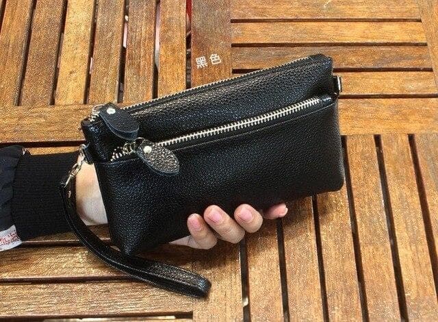 trousse de toilette élégante en cuir