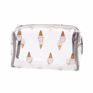 trousse de toilette transparente glace