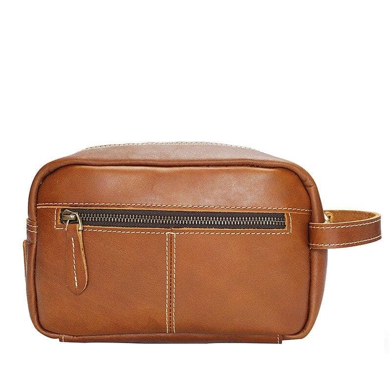 Trousse de toilette élégante cuir