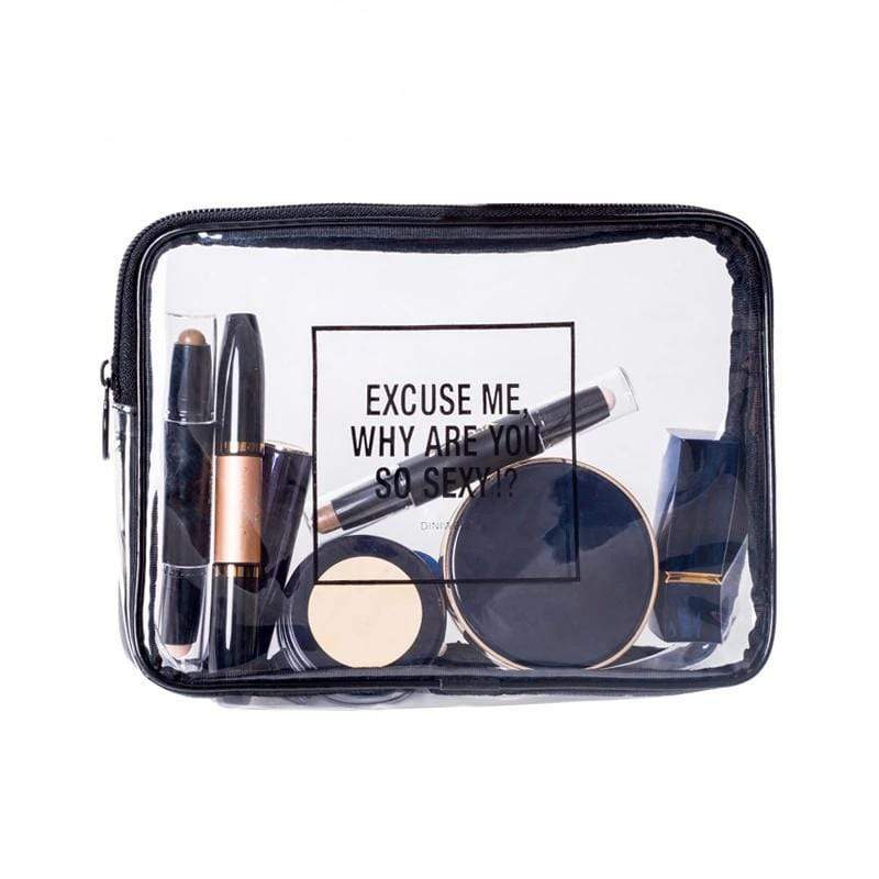 trousse de toilette transparente sexy
