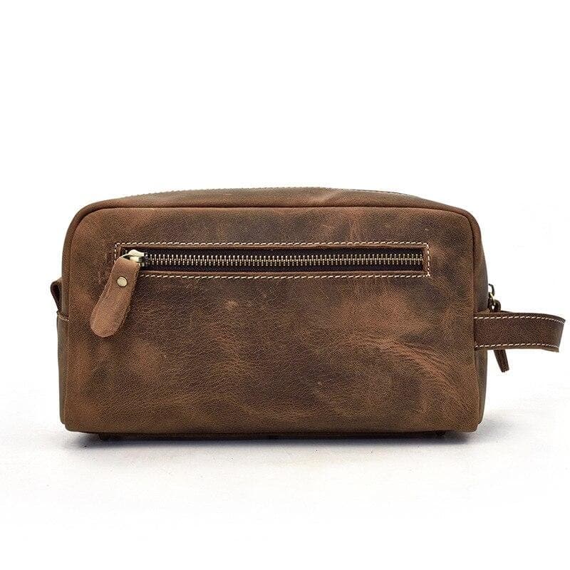 accessoire de voyage en cuir naturel