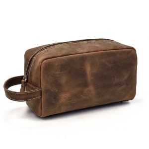 tresse de toilette en cuir tâches