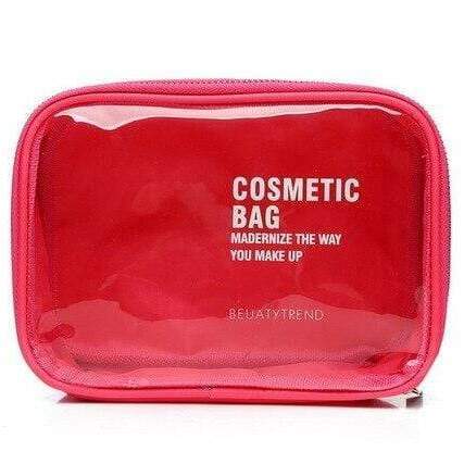 Trousse à maquillage transparente moderne
