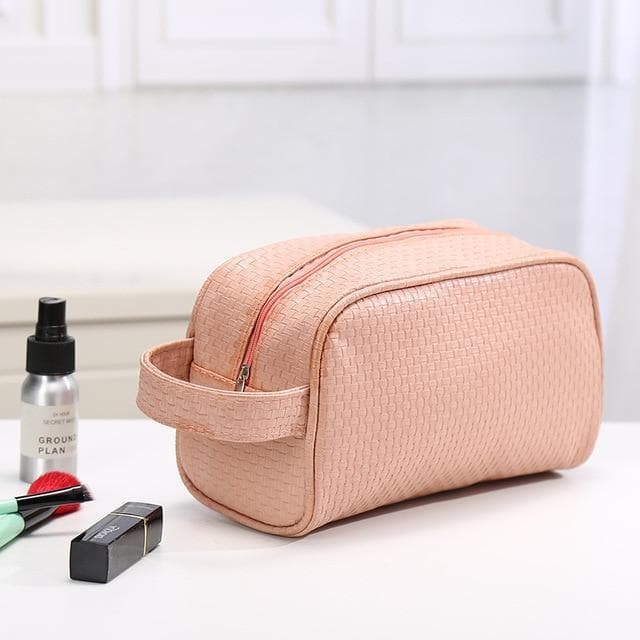 pochette pour produits de beauté en imitation cuir