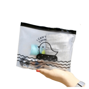 Trousse de toilette transparente canard