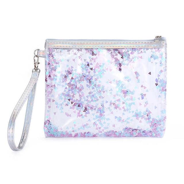Accessoire de voyage en PVC avec paillettes