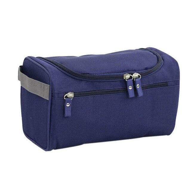 tous les compartiments de la trousse de toilette homme à suspendre