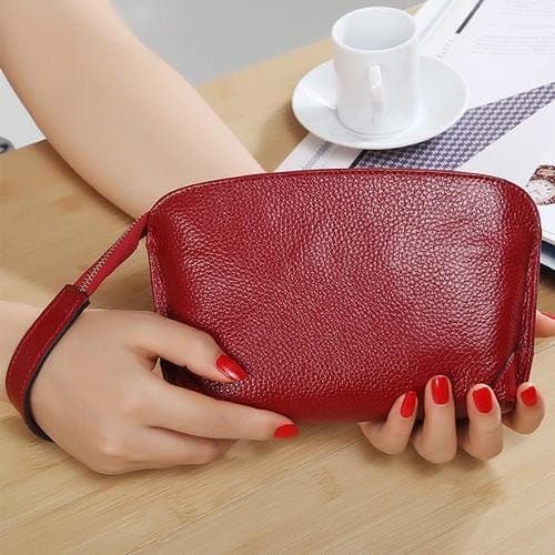 pochette de beauté en cuir femme