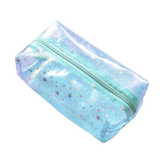 Trousse de toilette élégante avec paillettes étoilées