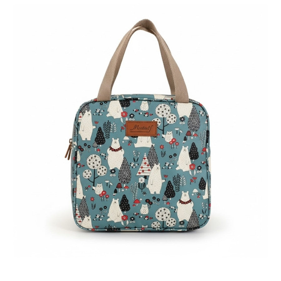 Sac Vanity de Voyage Motif Ourson Nordique