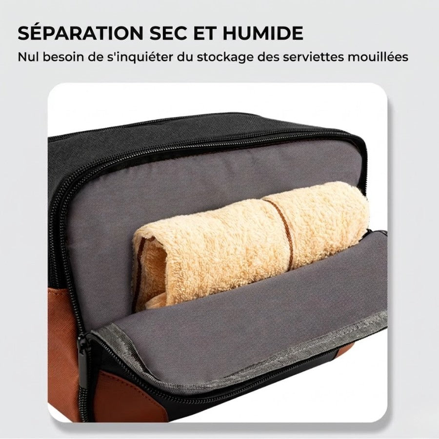 Accessoire voyage organisé pour produits de beauté