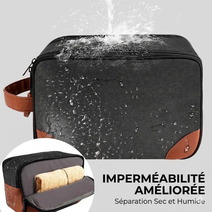 Trousse de toilette compacte et résistante à l'eau