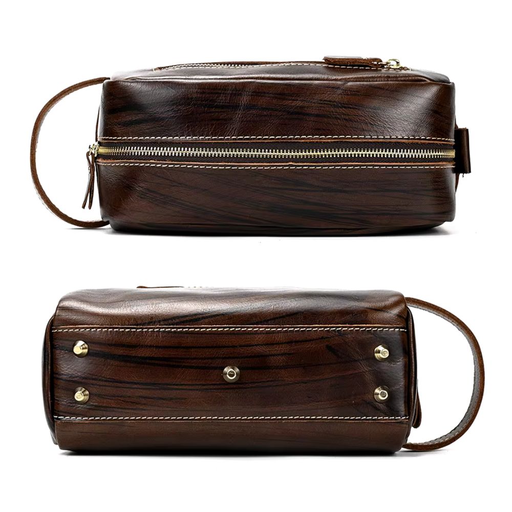 Accessoire de voyage en cuir pour homme