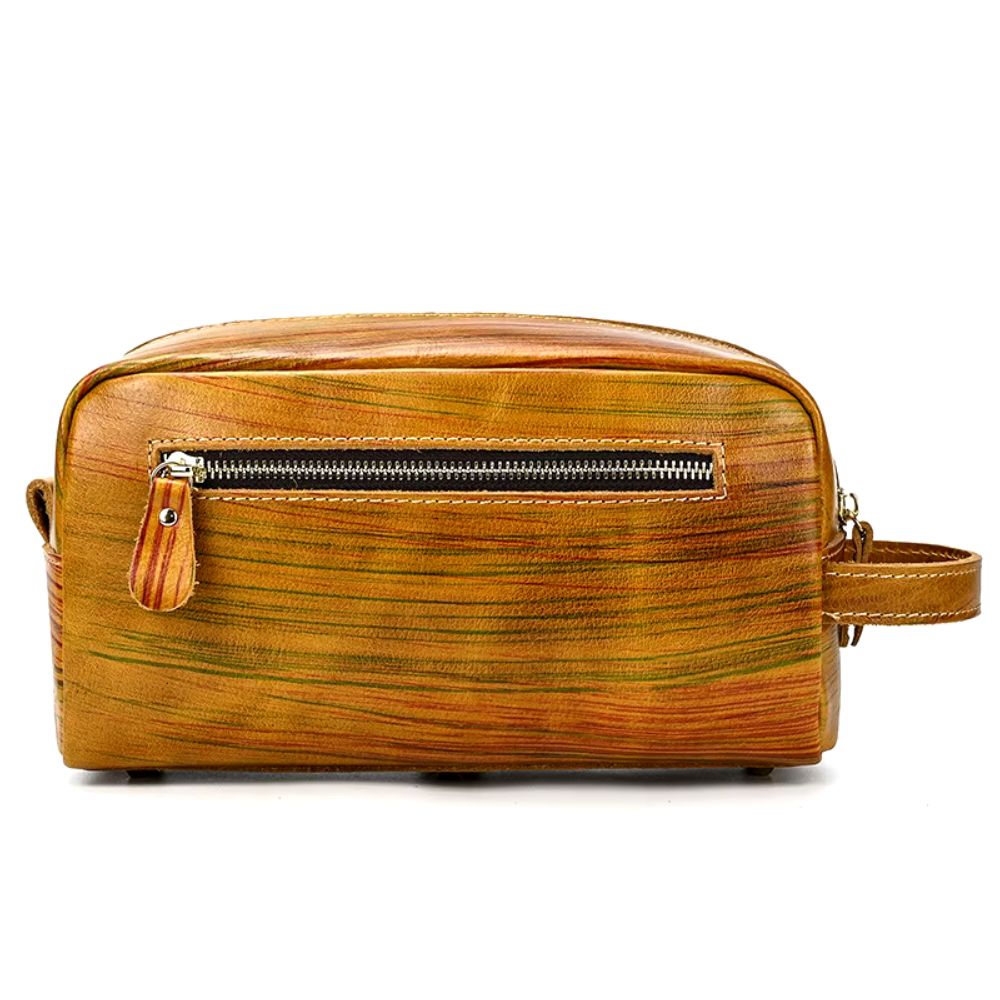 Sac de toilette en cuir luxe pour homme