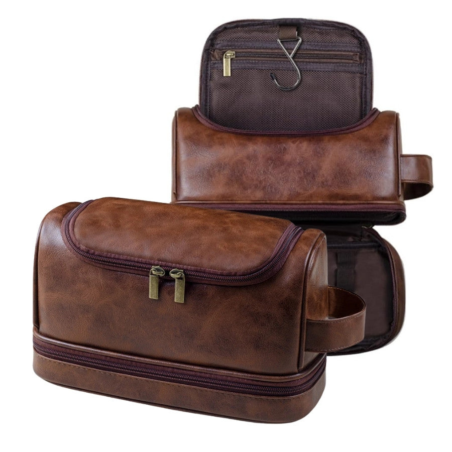 tous types de Trousse de Toilette Homme Cuir à Suspendre