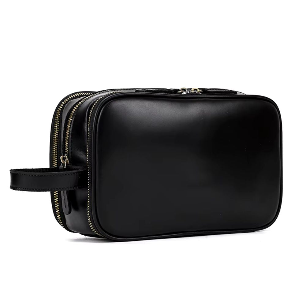 semi rigide trousse de voyage en cuir