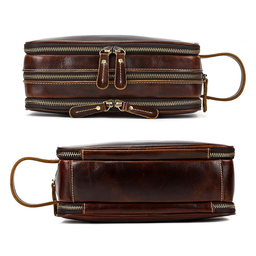 circuit de toilette cuir homme