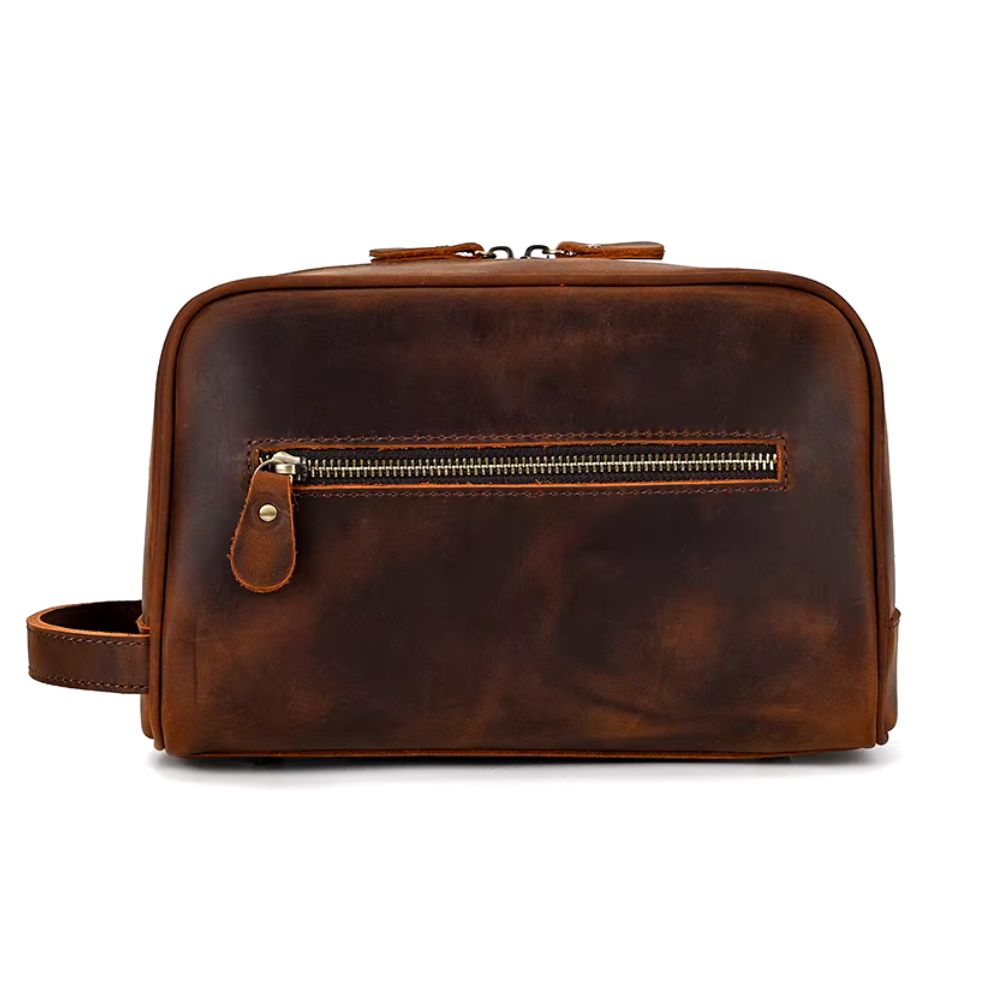 Accessoire de voyage en cuir naturel
