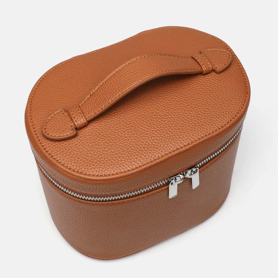 Trousse de toilette élégante en cuir PU végan