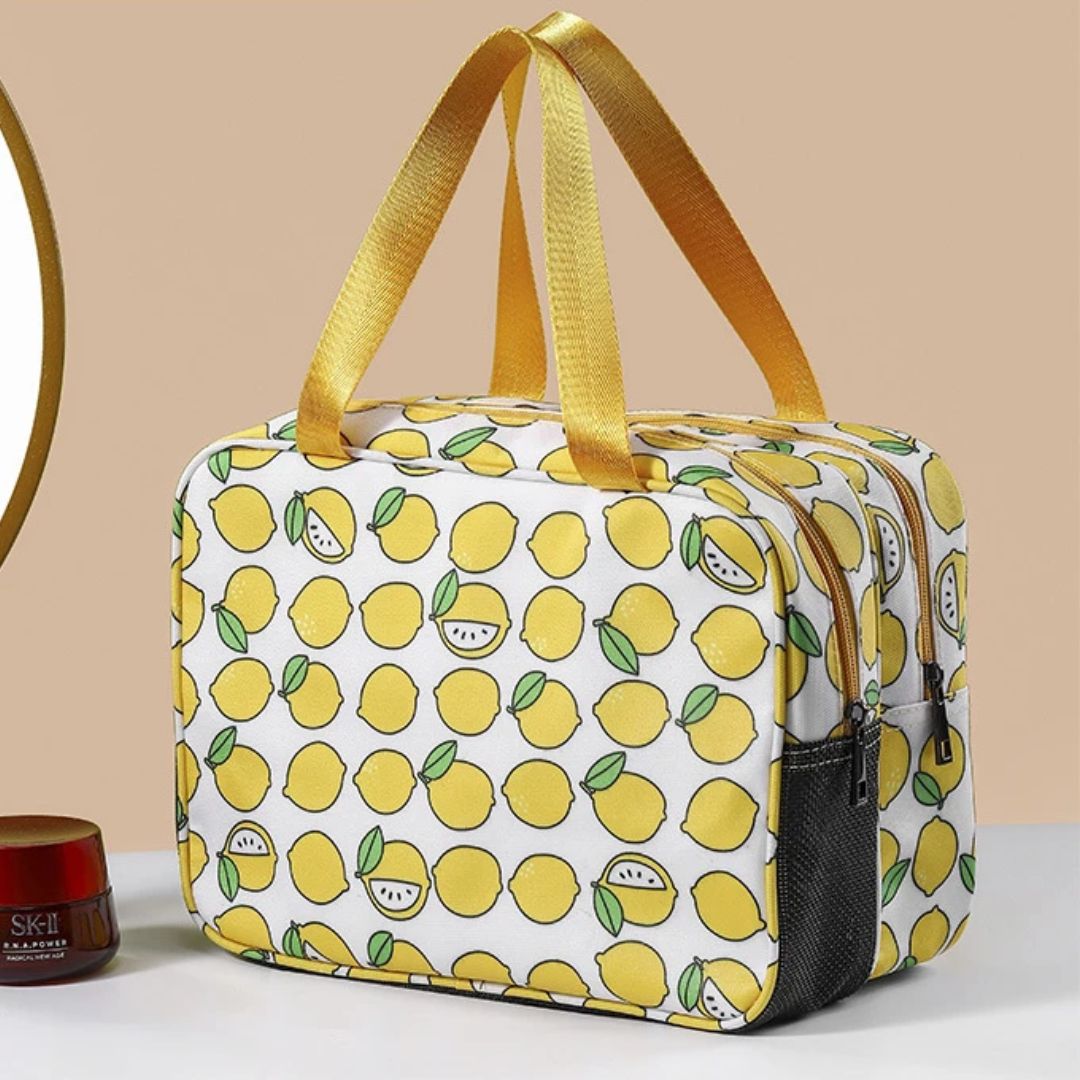 accessoire beauté motifs citrons
