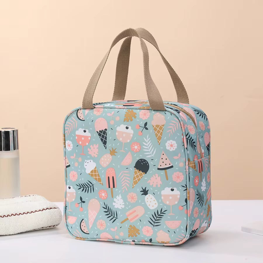 trousse de toilette élégante motif glacés d'été