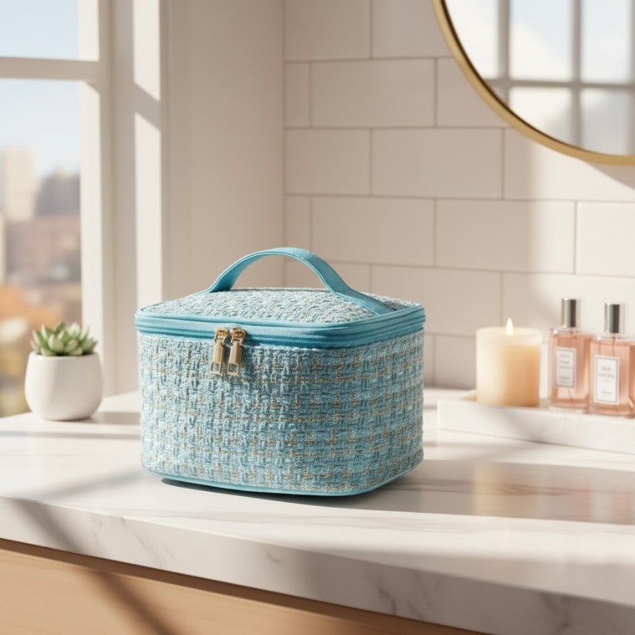 organisateur beauté en tissu durable