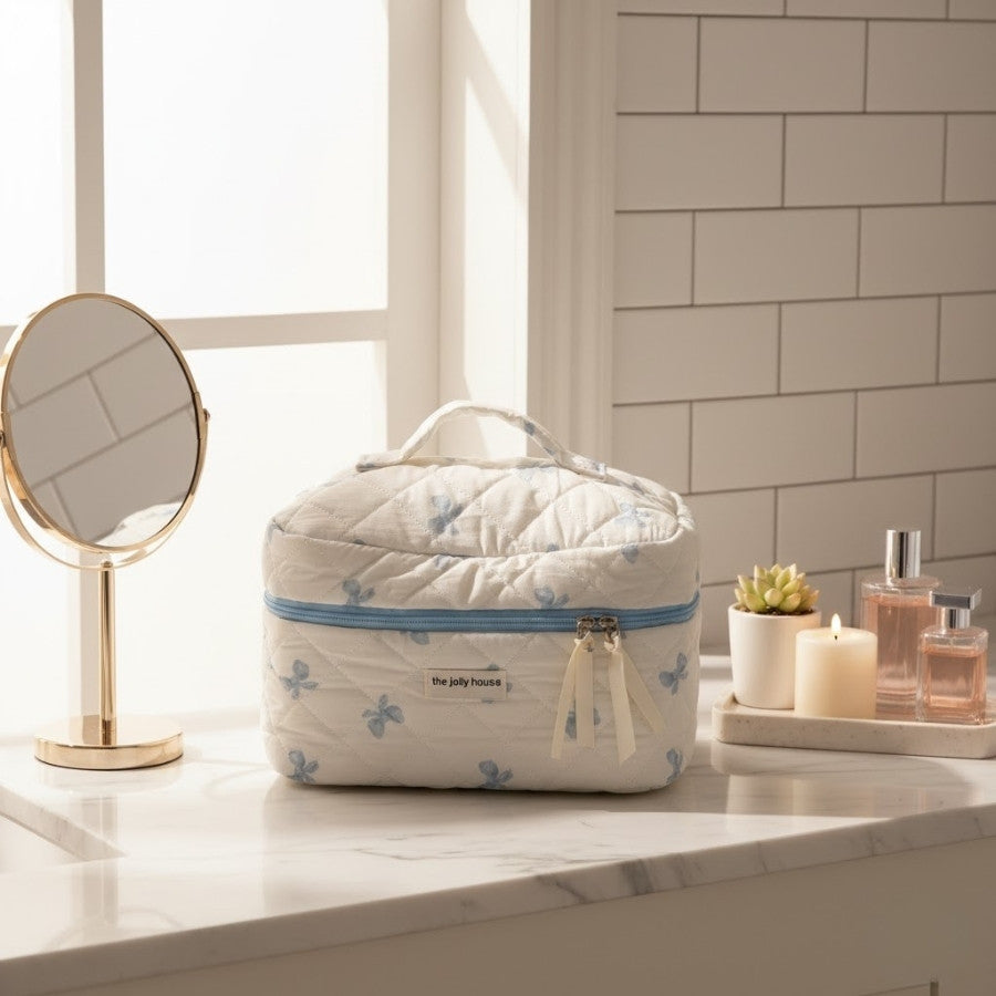 vanity tissu matelassé élégante pour voyage