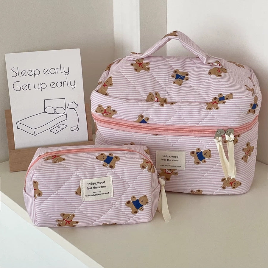 rangement maquillage avec oursons