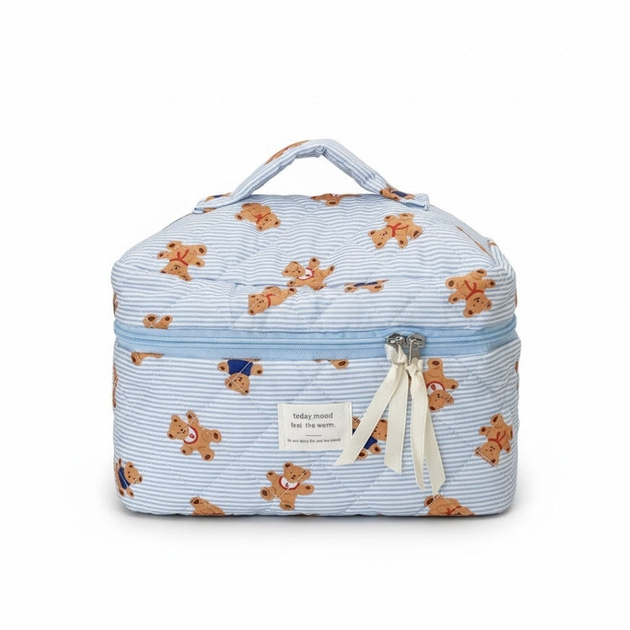 poche maquillage en polyester oursons