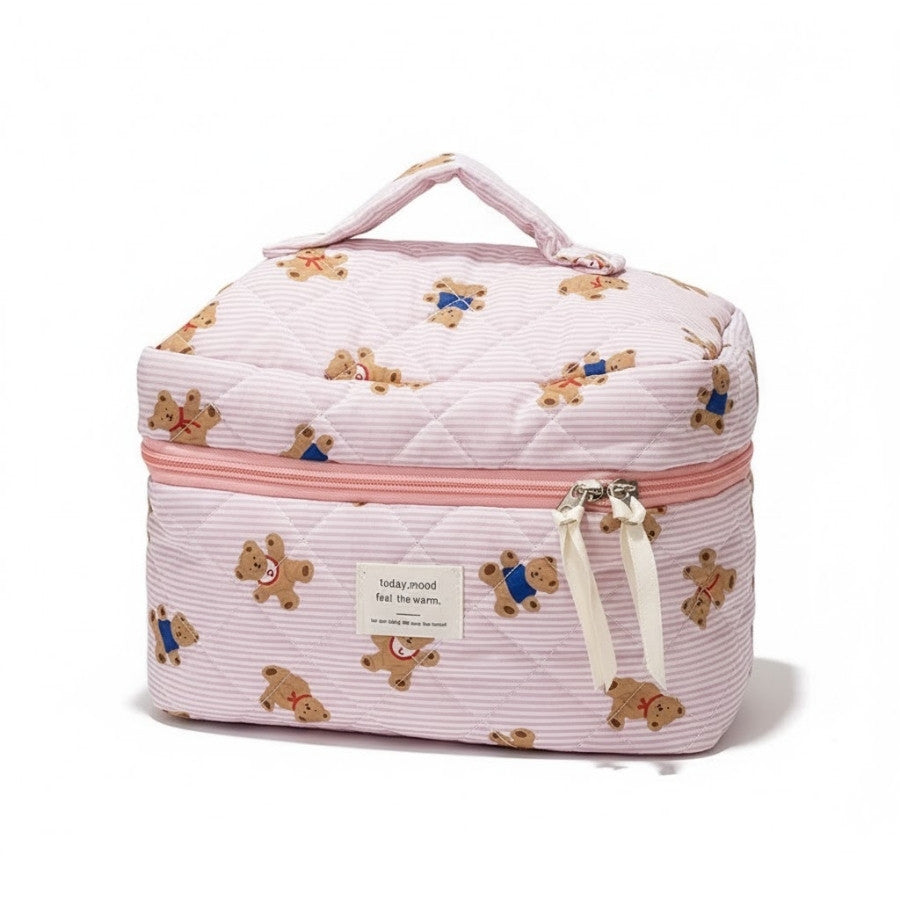 trousse maquillage pastel oursons