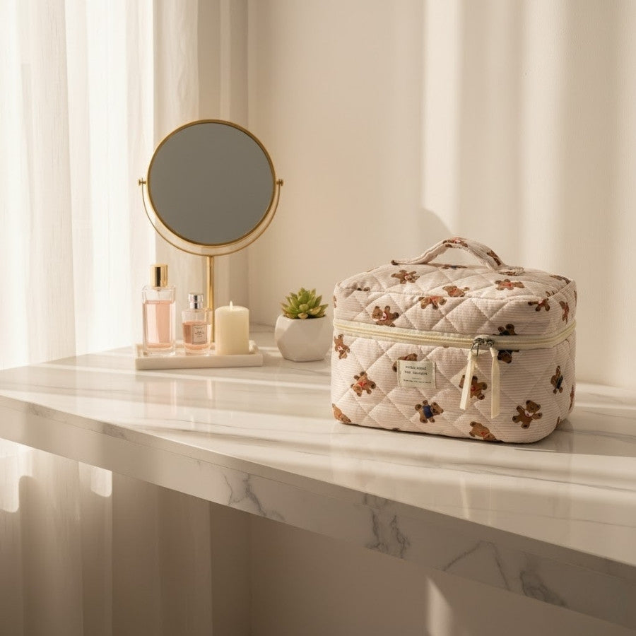 trousse de maquillage avec motif d oursons